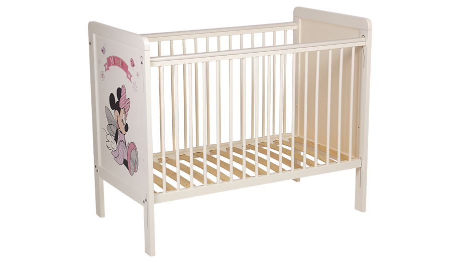 Кроватка детская Polini kids Disney baby 220 "Минни Маус-Фея", белый-розовый